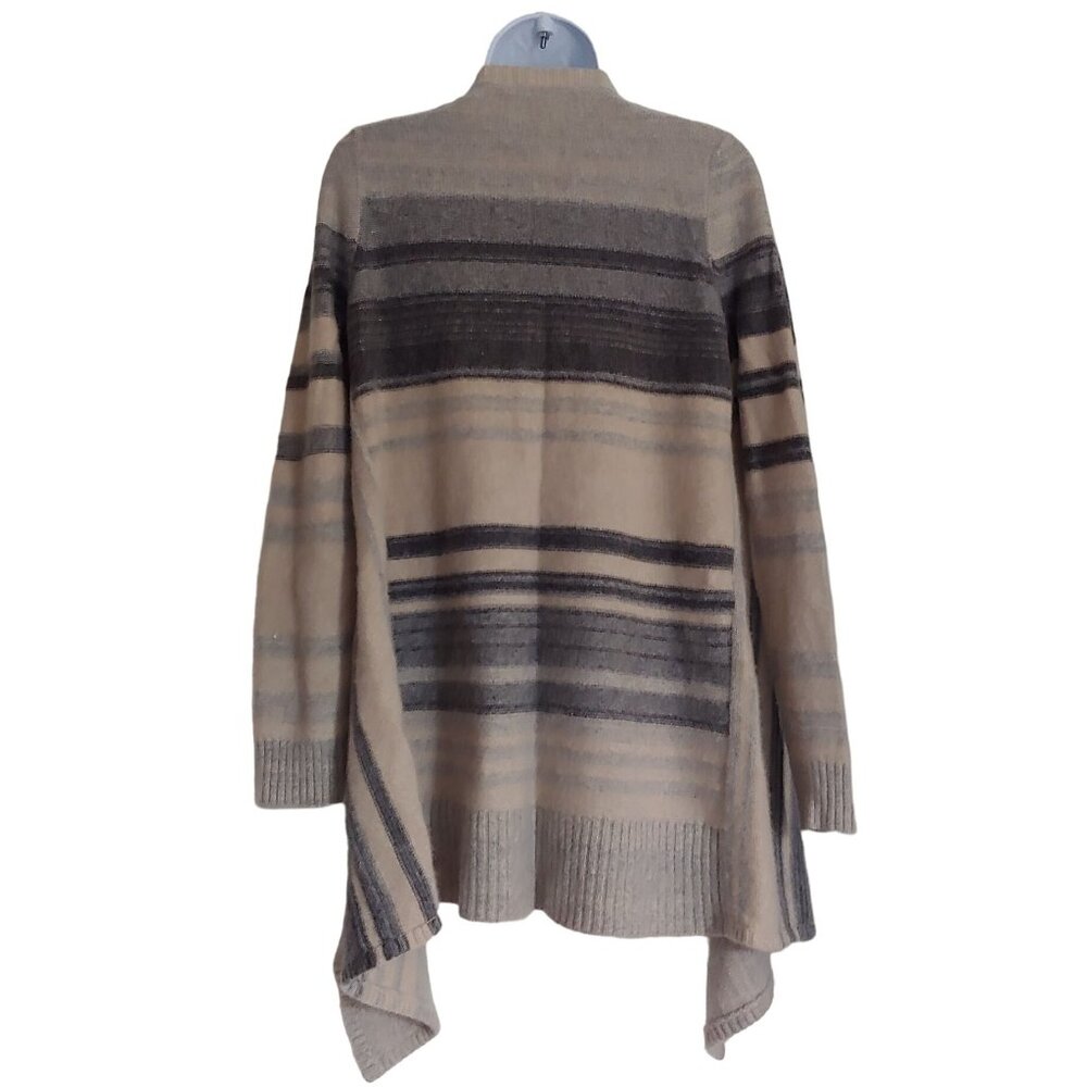 Incashmere Stripe Grey/Cream Stripe Open Front Ca… - image 2